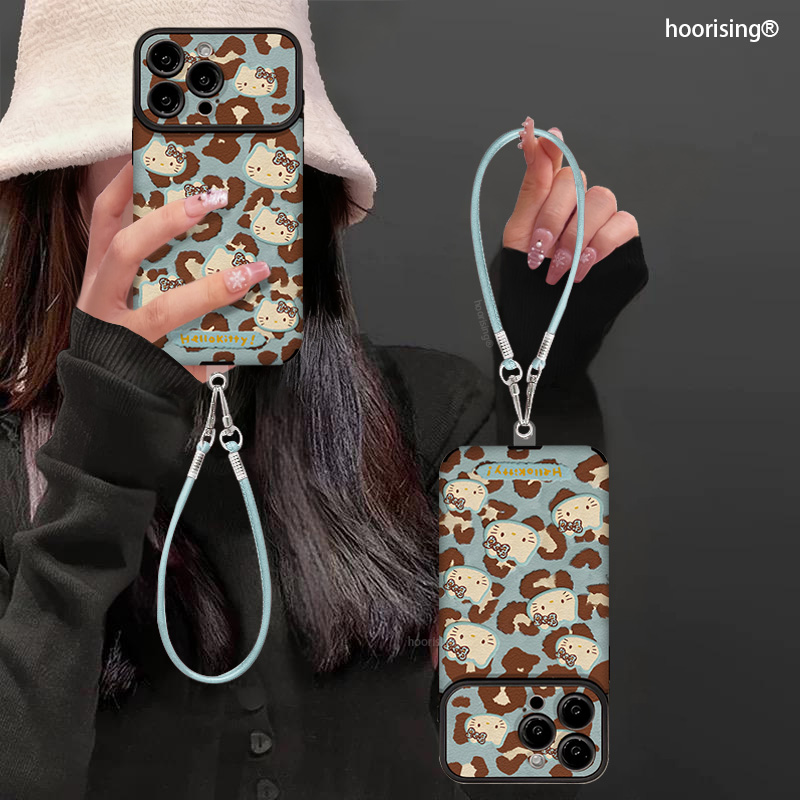 蓝色豹纹kt猫适用苹果17pr