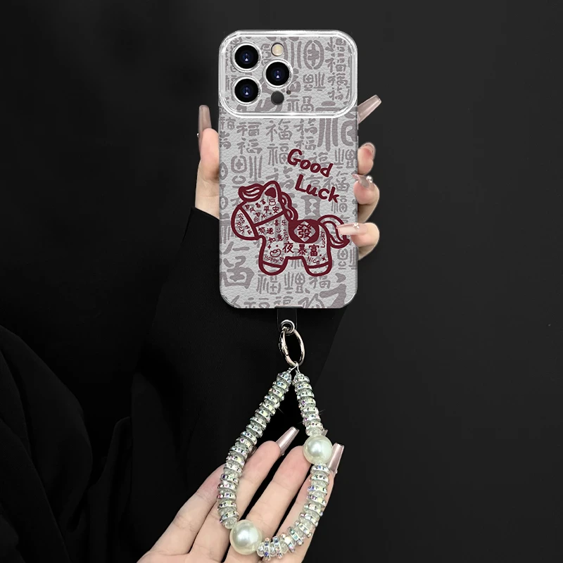 暴富小马挂绳适用苹果17promax手机壳iPhoneAir新款16pro女款15plus高级感14硅胶防摔13新年12大视窗小羊皮11,3C数码配件,手机保护套/壳,淘宝优惠券,粉丝福利购,淘宝优惠卷