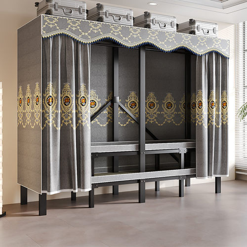 衣柜家用卧室免安装折叠简易布衣柜出租房用全钢架结实耐用衣橱