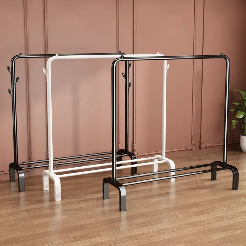 晾衣架落地衣帽架室内简约落地衣架家用卧室挂衣架简易晾衣服架子