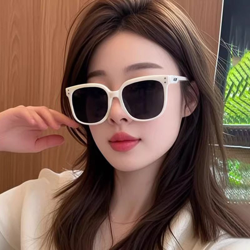 女款高级感gm白色墨镜近视太阳镜