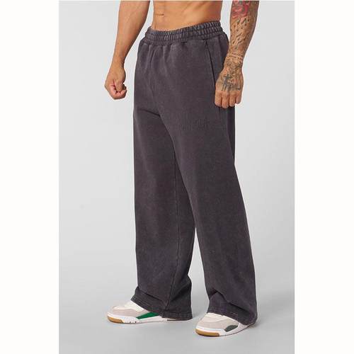 新款运动宽松裤子休闲百搭潮流卫裤跑步直筒春秋图案男女同款长裤