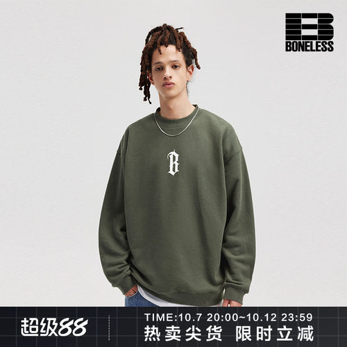 BONELESS休闲圆领卫衣