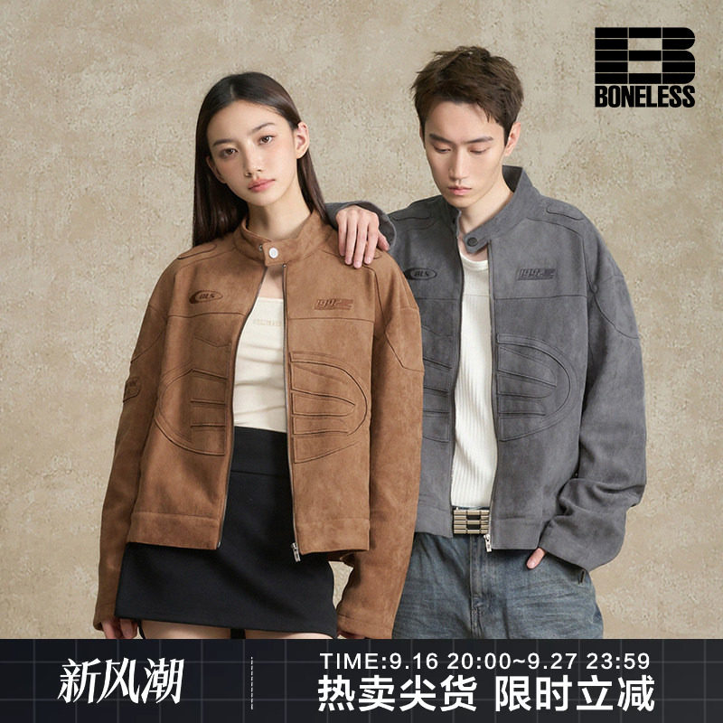 麂皮机车夹克BONELESS图片