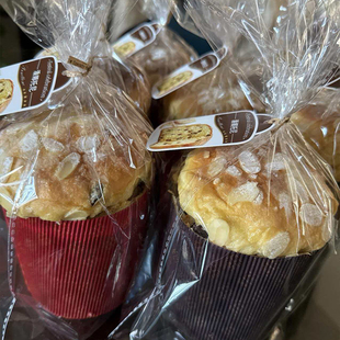 潘娜托尼外包装袋子面包装饰品吊牌扎丝面包圣诞丝带铃铛竹签烤叉