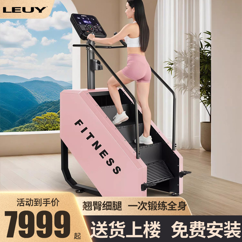 LEUY力依爬楼机家用室内运动楼梯机健身房专用登山机女轻音攀爬机