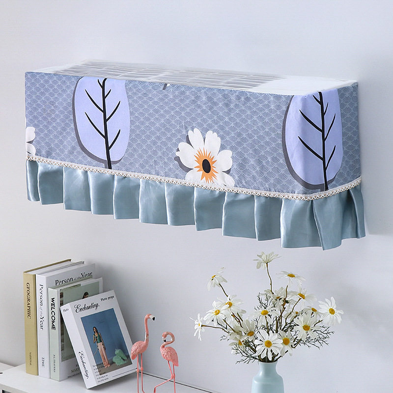 厂家挂机罩挂式空调罩空调套防尘罩开机不取中式树叶花空调套