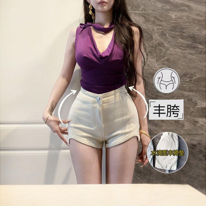 李李服饰高级感米白色牛