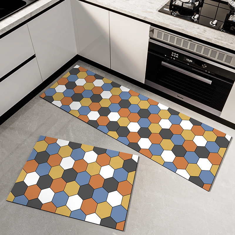 厨房地垫加厚防滑防油吸水垫门口耐脏脚垫防水专用可擦免洗地毯