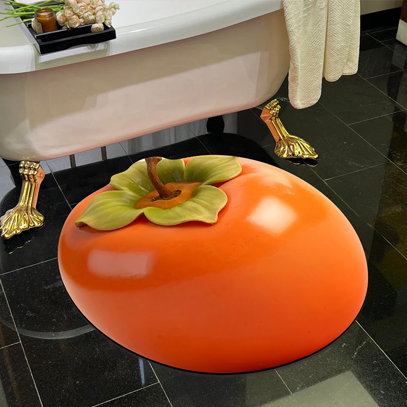 仿真鲜果地垫浴室速干吸水防滑耐磨耐脏脚垫玄关创意入户地垫速干