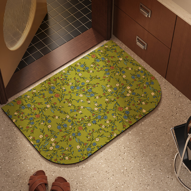 美式紫色卫生间地垫家用浴室防滑硅藻泥吸水速干地毯厕所门口脚垫,居家布艺,入户地垫,淘宝优惠券,粉丝福利购,淘宝优惠卷