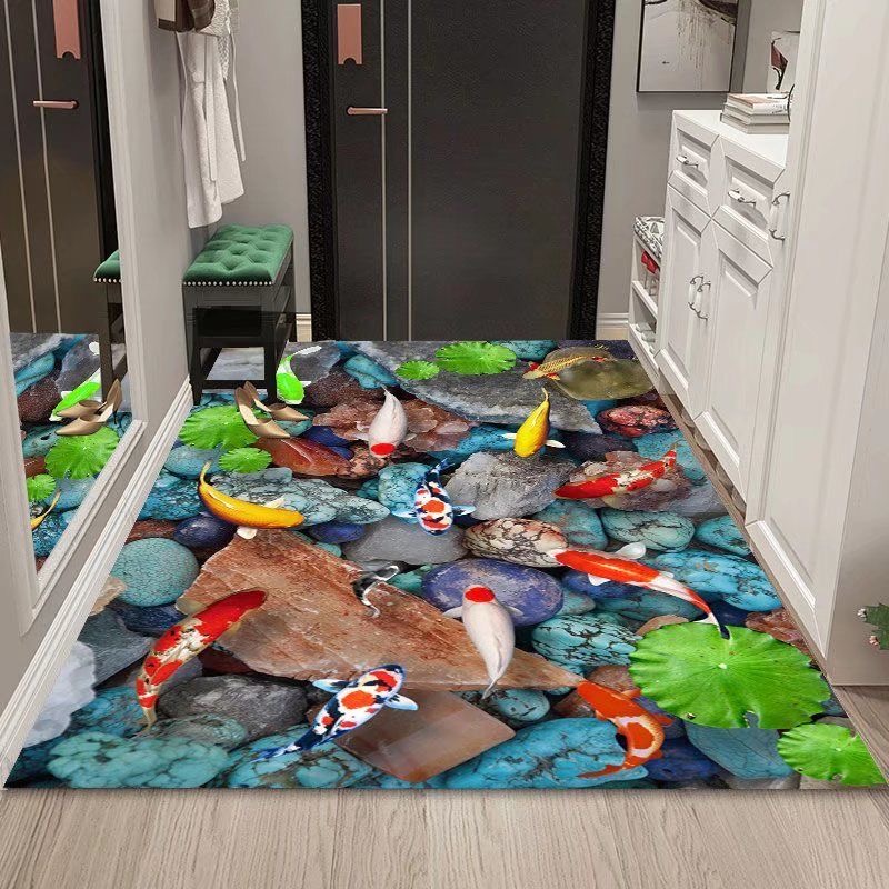 3D立体地垫入户门地垫家用脚垫防滑可擦免洗PVC可裁剪门口进门厅
