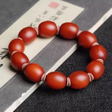 正品纯天然波罗的海老蜜蜡手串手链蜜蜡桶珠搭配血珀隔珠男女款