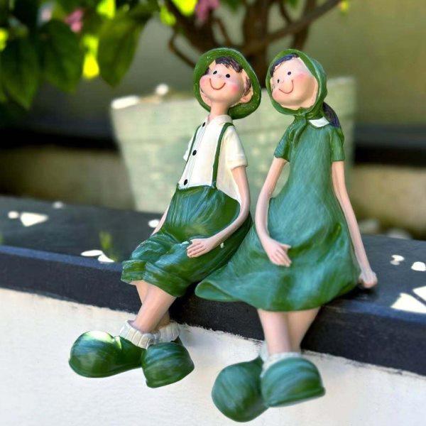 花园摆件吊脚娃娃阳台庭院造景家居客厅电视柜露台花架园艺装饰品,家居饰品,户外/庭院摆件,淘宝优惠券,粉丝福利购,淘宝优惠卷