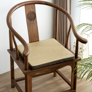 SILVER 藤席编织坐垫办公室久坐凉垫椅子记忆棉坐垫防滑 FROST夏季