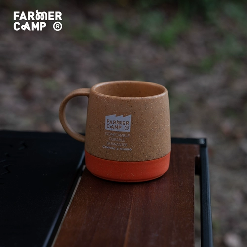 Farmer Camp Outdoor Mug Экологически чистый ретро-двойной изолированный холодный молоко горячее кофейное чашка чай