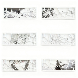 新款AGX60镂空铝壳专用均光板gh60孔位键盘镂空适配