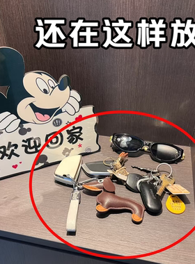 创意收纳暴力熊托盘入户玄关钥匙收纳摆件置物客厅装饰品装饰摆件