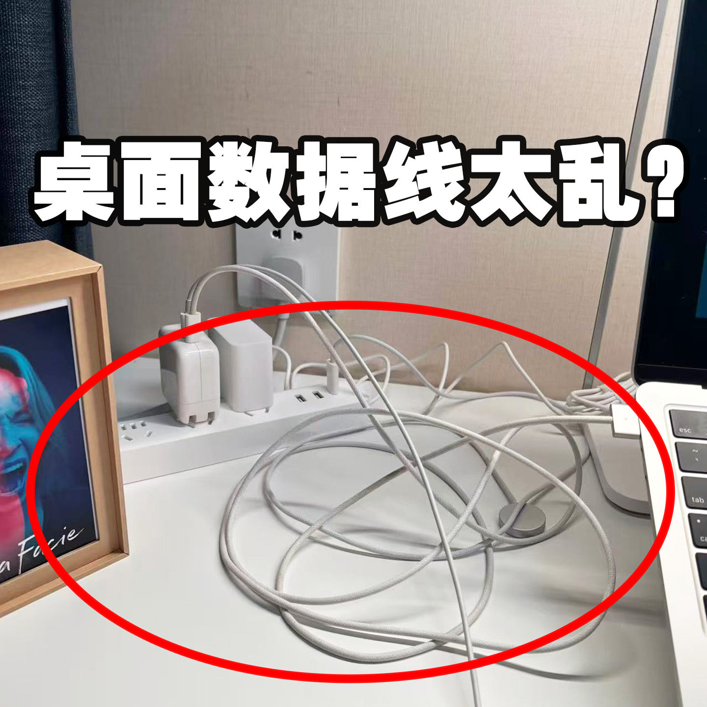多功能磁吸理线器数据线收纳手机线便携固定器桌面卡扣排插固定器图片