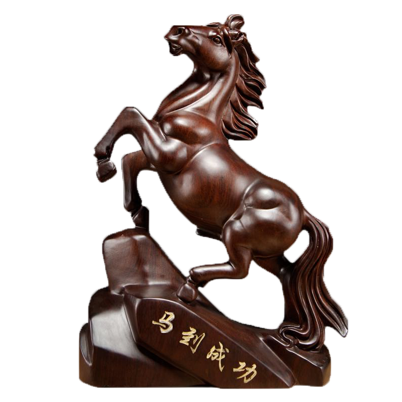 黑檀木雕刻摆件开业礼品