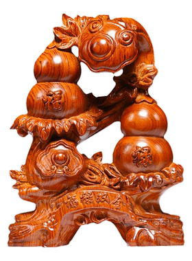 花梨木葫芦摆件雕刻客厅