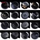 裤 毛呢男正装 扣圆形 扣女黑色树脂开衫 纽扣高档西服扣子外套大衣袖