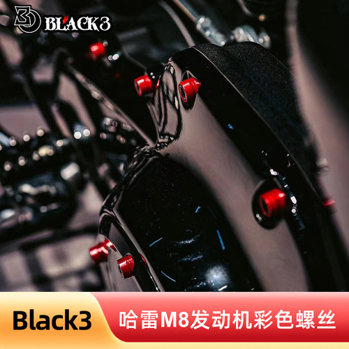 Black3金色红色螺丝发动机高温