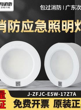 北大青鸟消防应急照明灯J-ZFJC-E5W-17Z7A壁挂吸顶嵌入式5W灯具