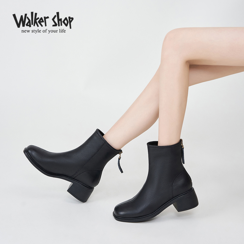 奥卡斯英伦风切尔西短靴