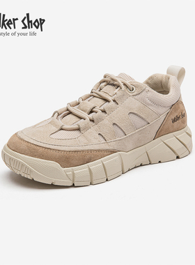 Walker Shop休闲鞋女2025春季新款时尚百搭轻便舒适登山徒步板鞋