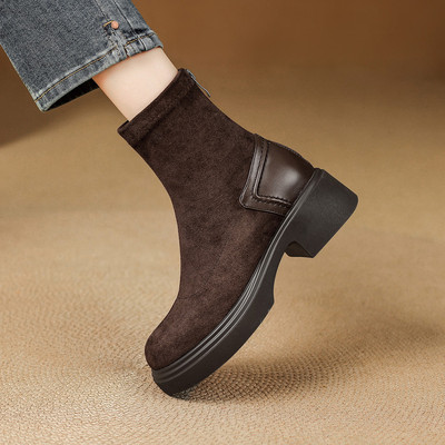 鞋子女2025新款爆款短靴子马丁靴