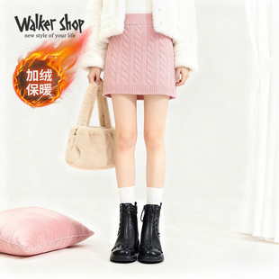 女鞋 Walker 复古百搭透气拼接一脚蹬厚底板鞋 新款 Shop2025秋冬季