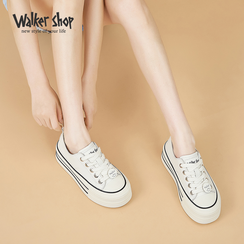 厚底帆布鞋WalkerShop休闲百搭
