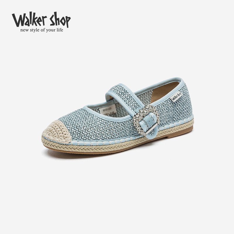 Walker Shop渔夫鞋女2025春季新款浅口编织平底舒适踏青旅游单鞋,女鞋,渔夫鞋,淘宝优惠券,粉丝福利购,淘宝优惠卷