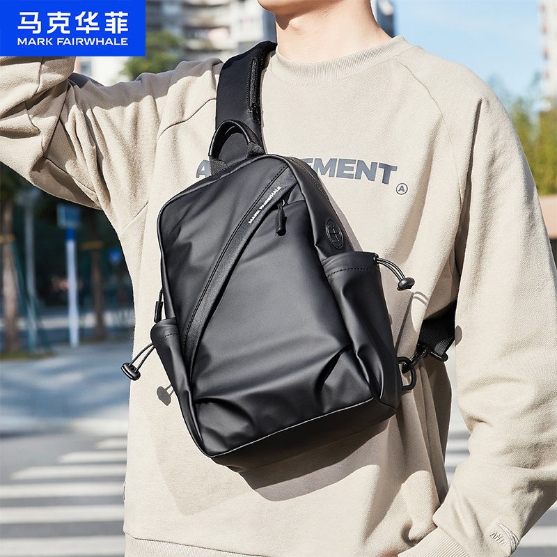 马克华菲单肩包胸包新款男士斜挎包运动时尚潮流通勤大容量潮流包,箱包皮具/热销女包/男包,男士包袋,淘宝优惠券,粉丝福利购,淘宝优惠卷