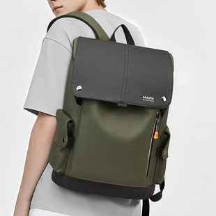 马克华菲男士双肩包大容量通勤背包男商务电脑包16寸大学生书包女
