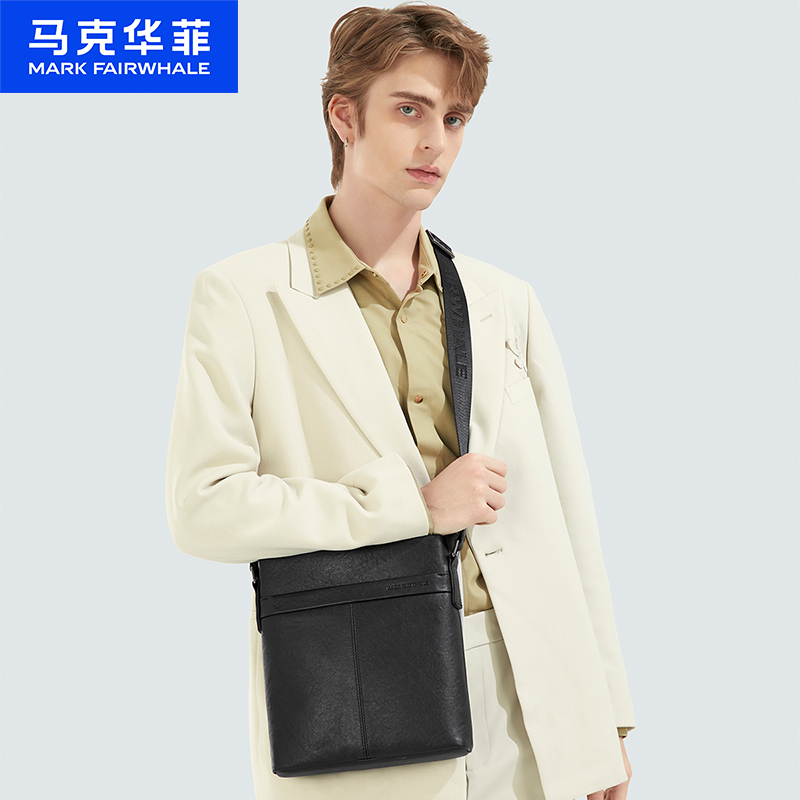 马克华菲男士单肩斜挎包