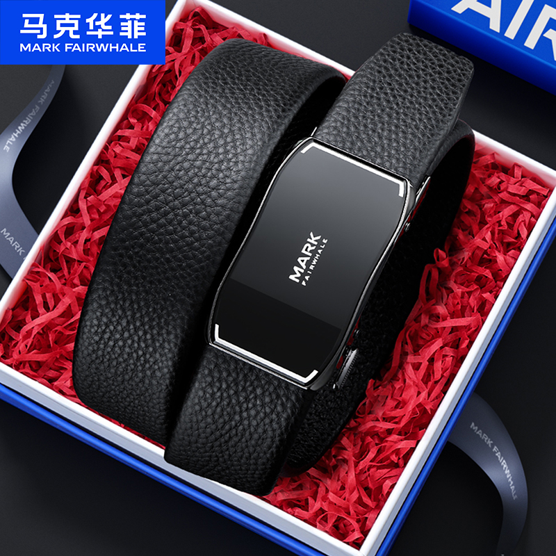 马克华菲男士真皮腰带