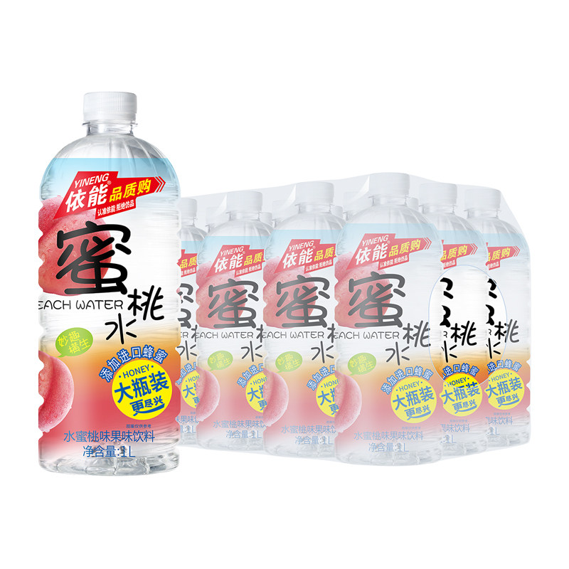 依能蜜水大瓶装畅饮柠檬味果味添加进口蜂蜜1L*12瓶