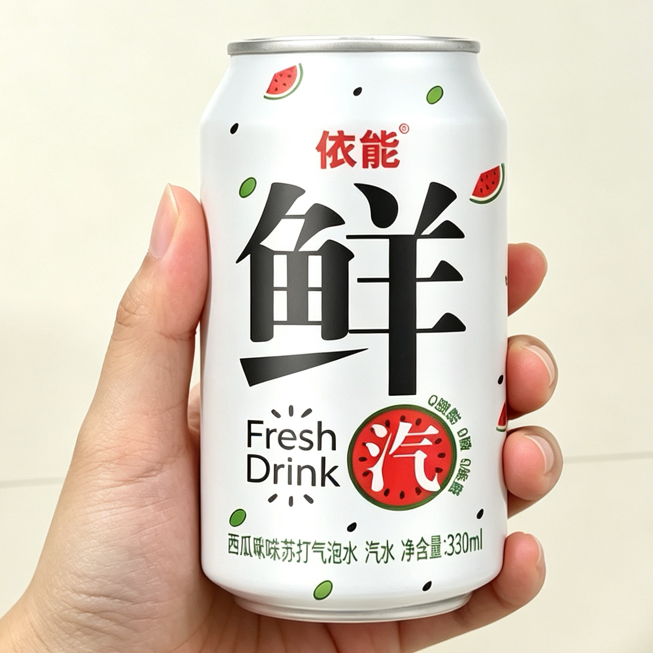 碳酸饮料百香果凤梨原味西瓜气泡水0糖0卡330ml*24罐