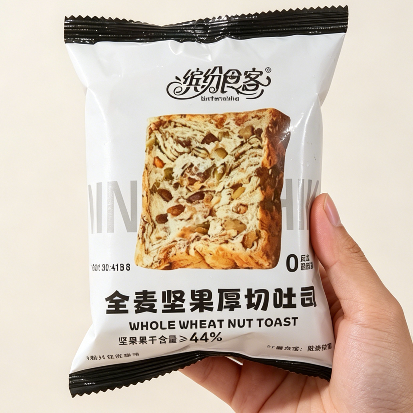 冠达坚果厚切吐司无蔗糖早餐手撕面包代餐饱腹营养充饥休闲零食