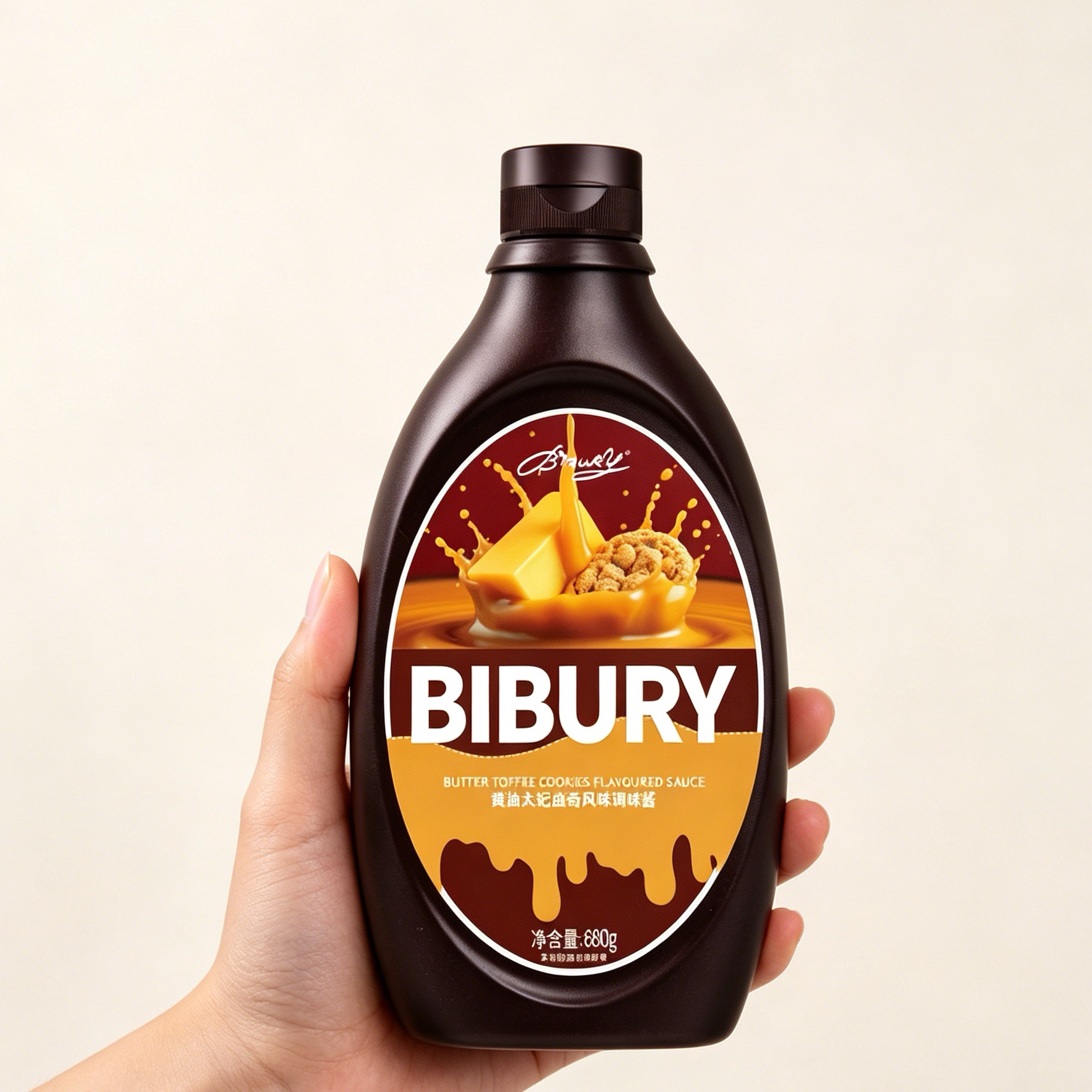 Bibury/拜伯里黄油太妃曲奇风味调味酱咖啡拿铁奶茶伴侣烘焙蛋糕