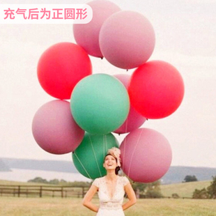 饰品场景布置汽球防爆 大号亚光36寸乳胶加厚气球皮生日快乐派对装