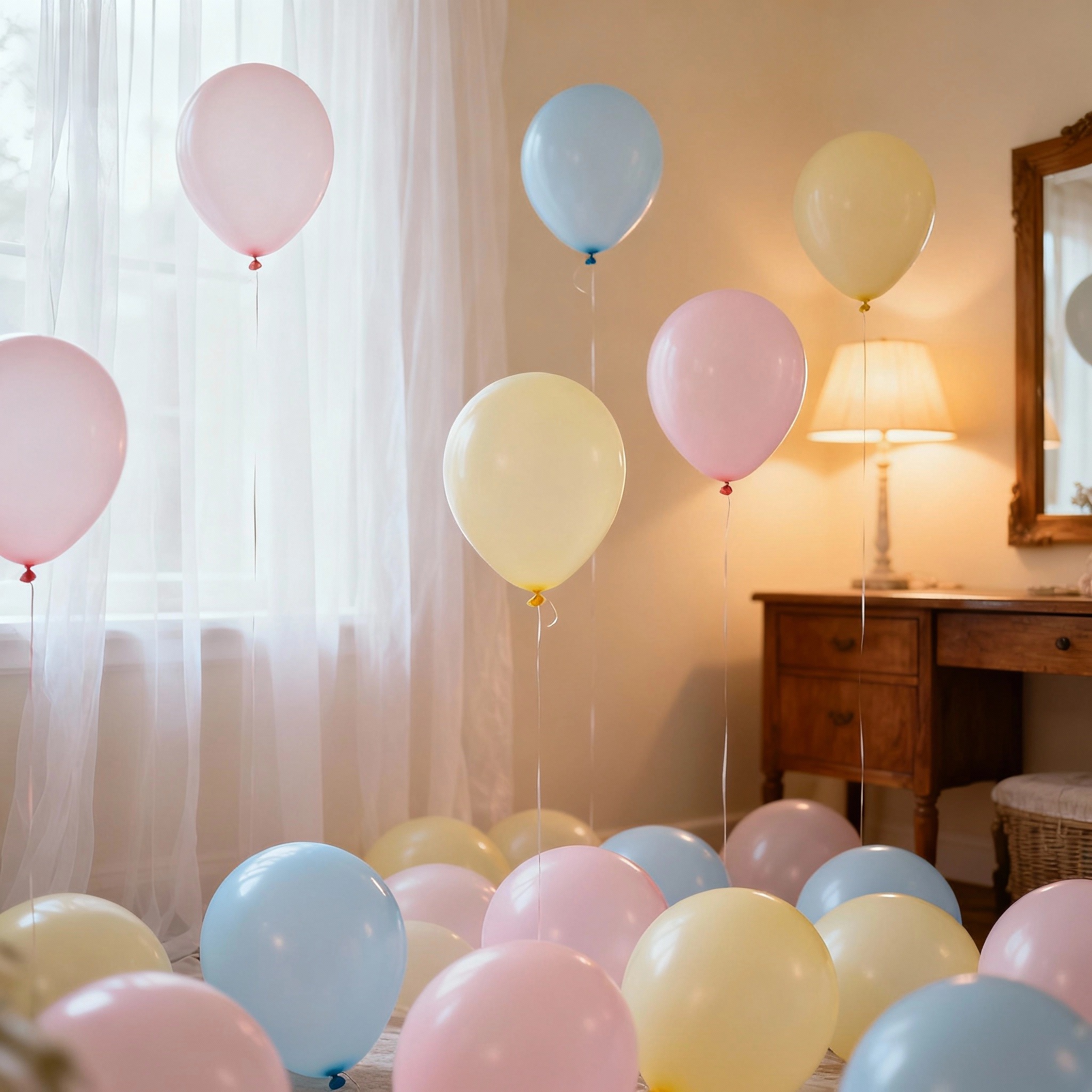 12寸马卡龙色气球装饰加厚防爆儿童生日气球结婚婚房生日派对粉色