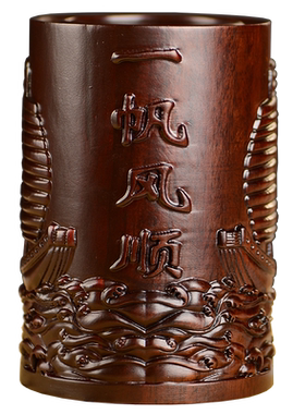 黑檀木一帆风顺家居客厅工艺品