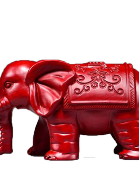 红花梨木祝福新古典客厅摆件