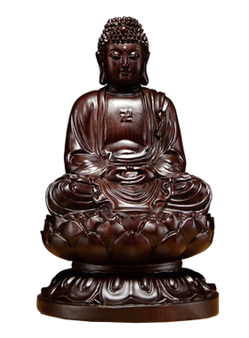 大日如来摆件祝福供奉实木质佛像