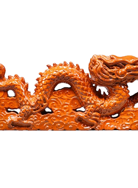 花梨木质飞龙摆件实木雕刻