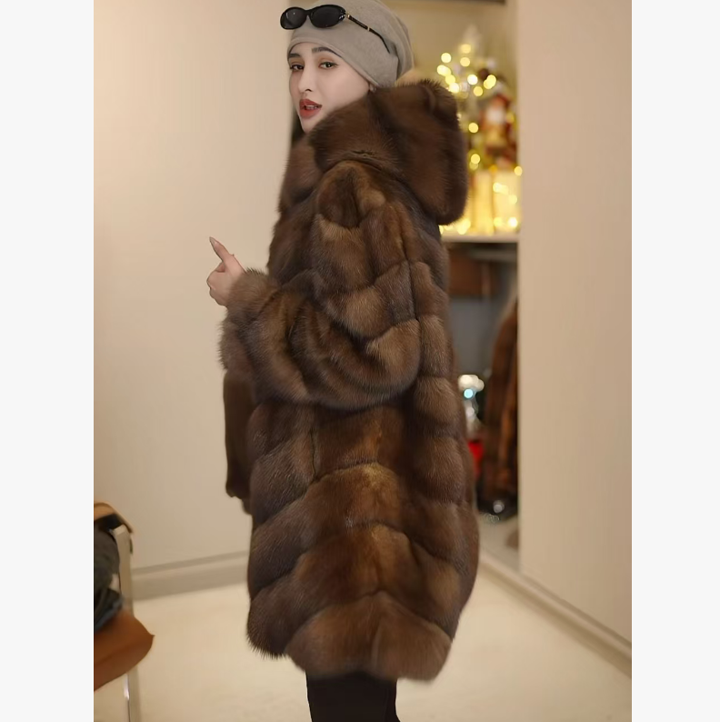 【多多还是多多】俄罗斯紫貂满天星皮草SLONG-ZD060-2