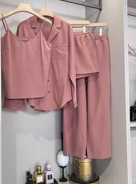 【多多还是多多】简约休闲家居服四件套装25-AMU-1DDMJ4154